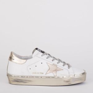 Golden Goose Hi Star Sneaker White Gold Sparkle H3